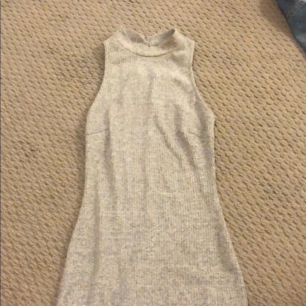 High neck bodycon dress